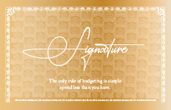 BTC Gold metal card signature back