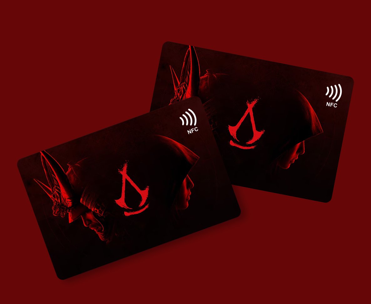 Bloodline Assassin custom NFC business card Sri Lanka by Zarcon