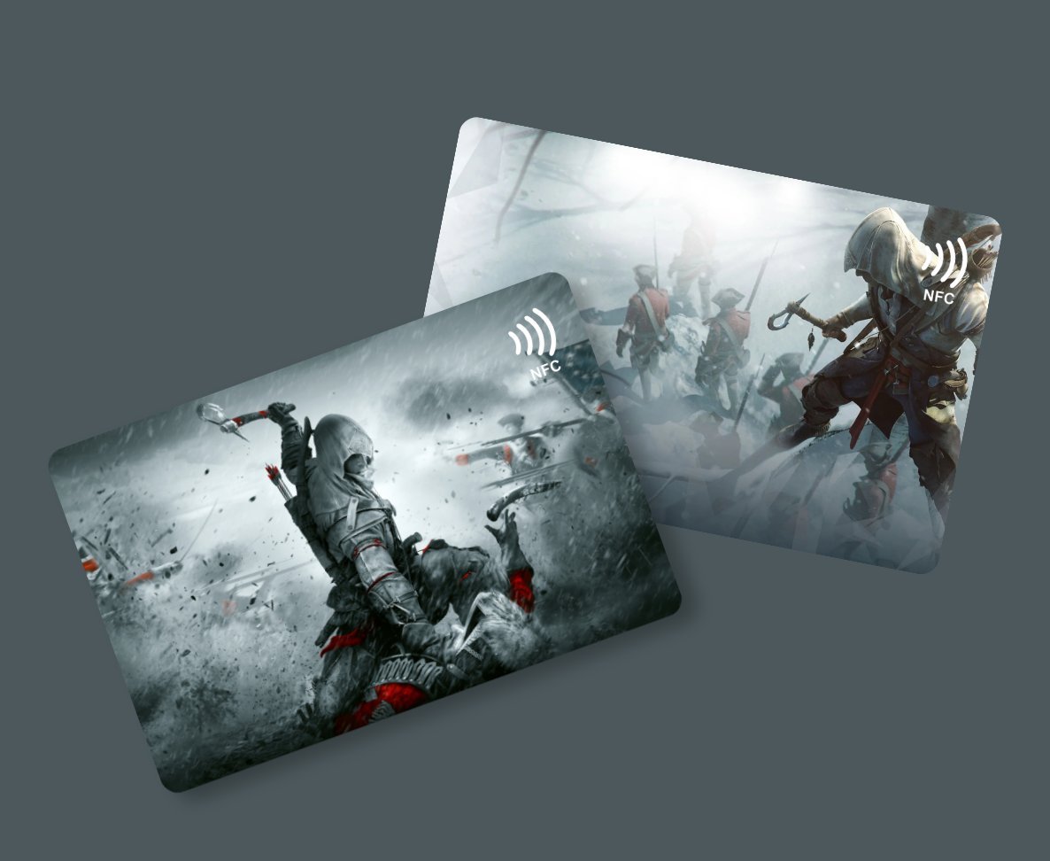 Silver Assassin custom NFC business card Sri Lanka by Zarcon